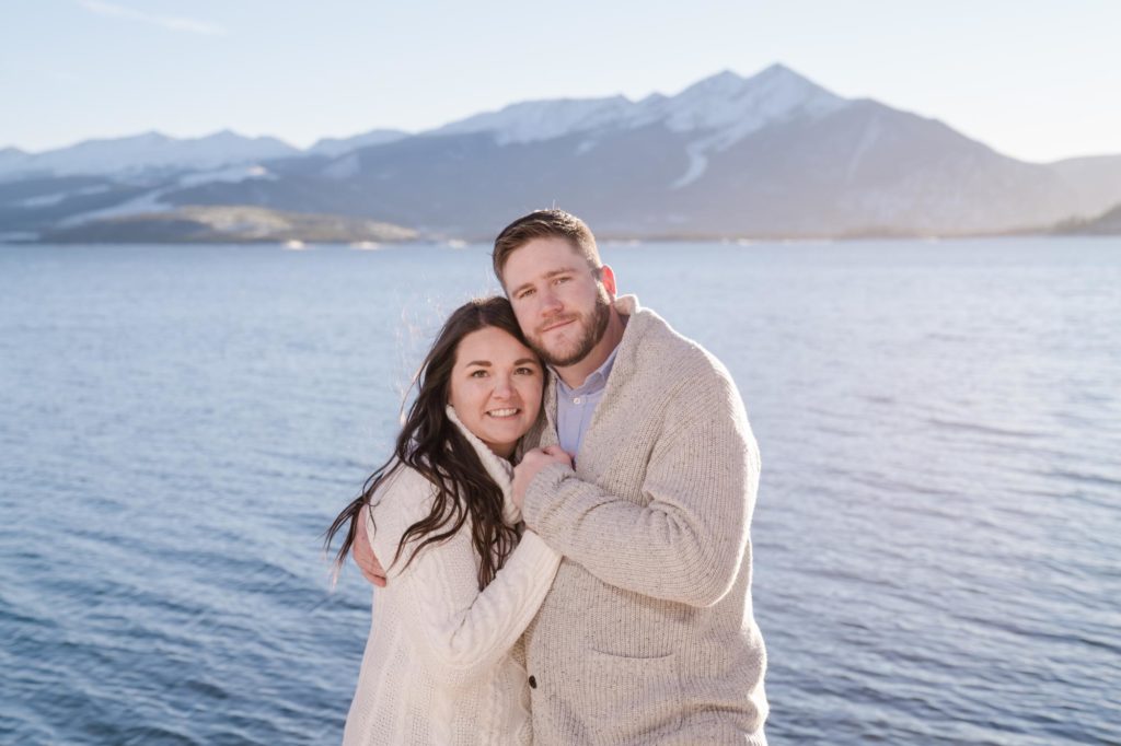Colorado couple poses in Rocky Mountains