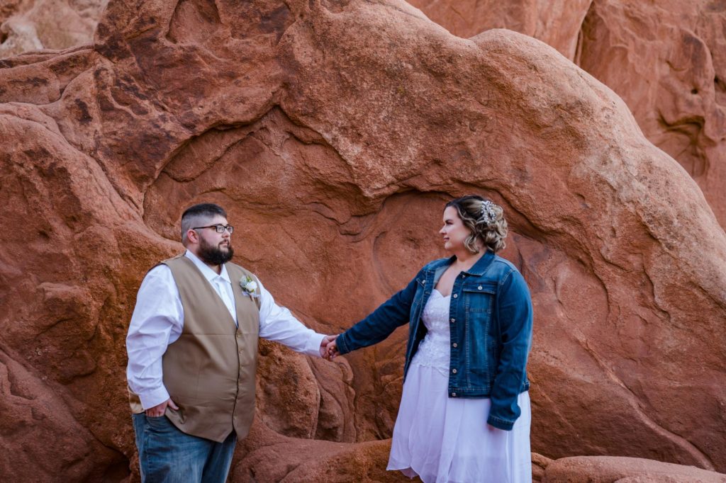 Colorado couple at adventure elopement