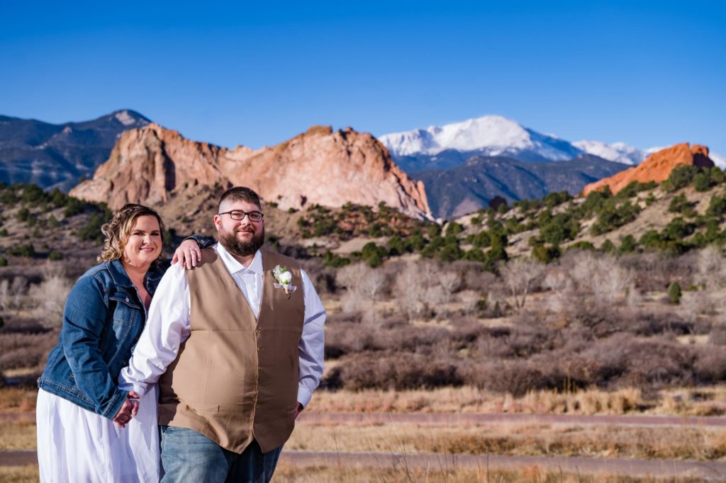 Colorado mountain elopement photographer captures couple