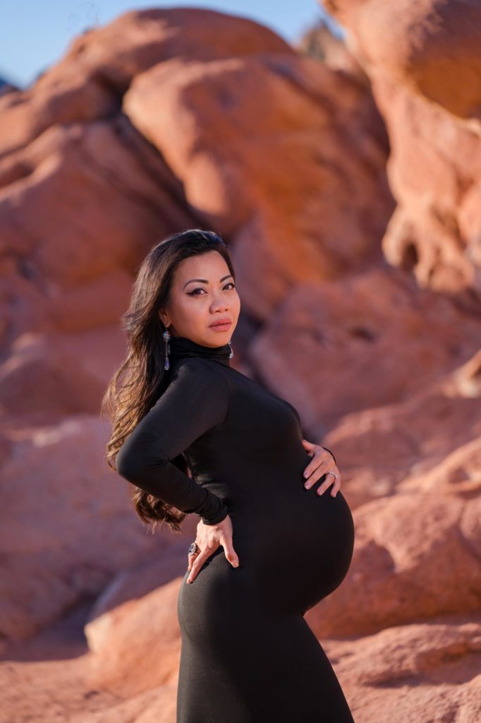 Colorado mom to be with maternity photographers