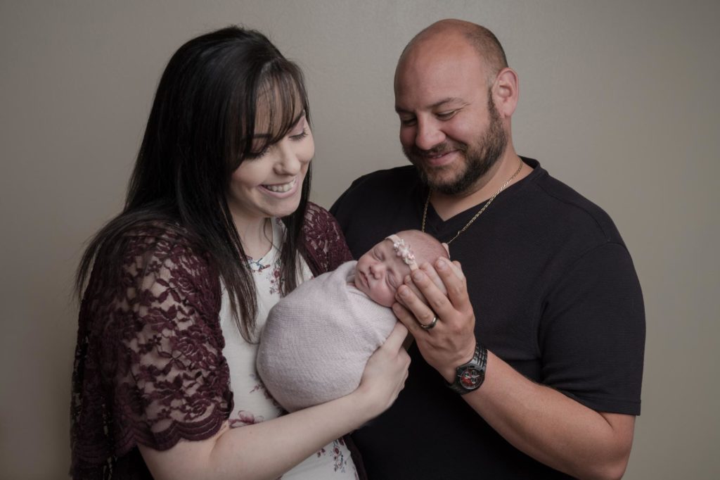 Colorado parents with newborn baby
