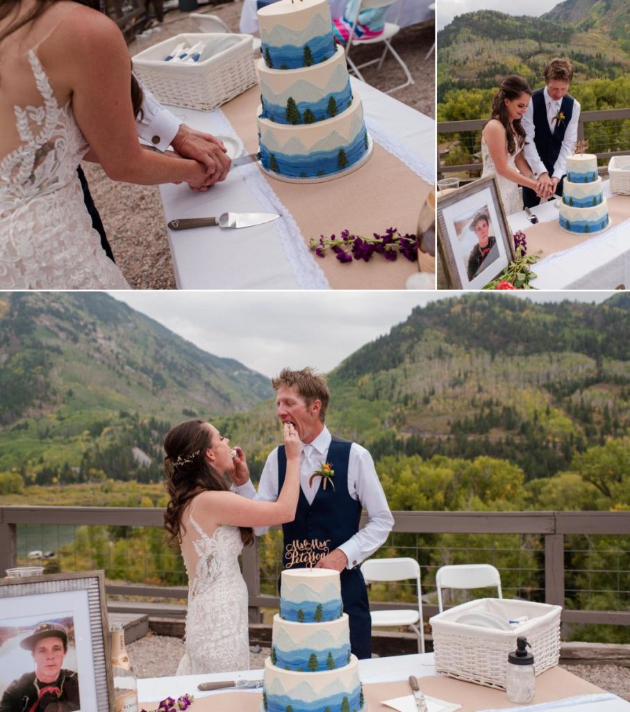 Colorado couple cuts cake