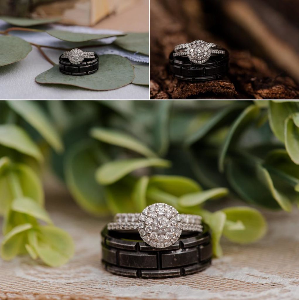wedding ring photographed by Colorado Mountain Wedding Photographer