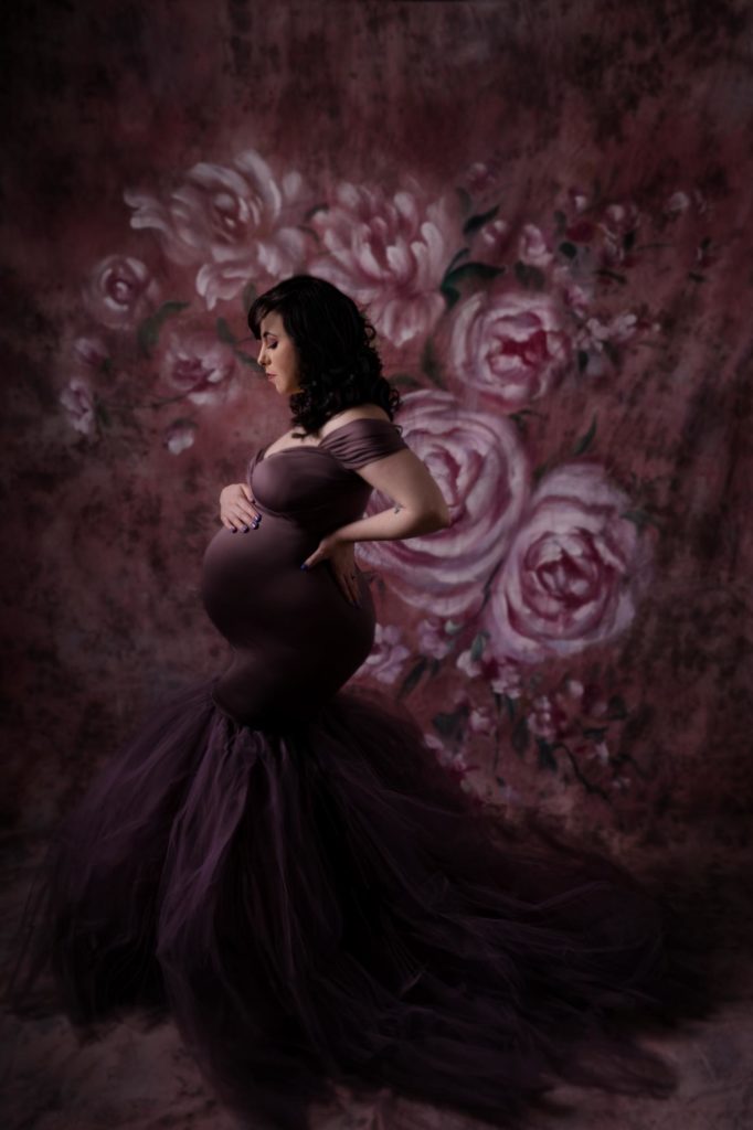 mother models for Colorado Springs studio maternity portraits