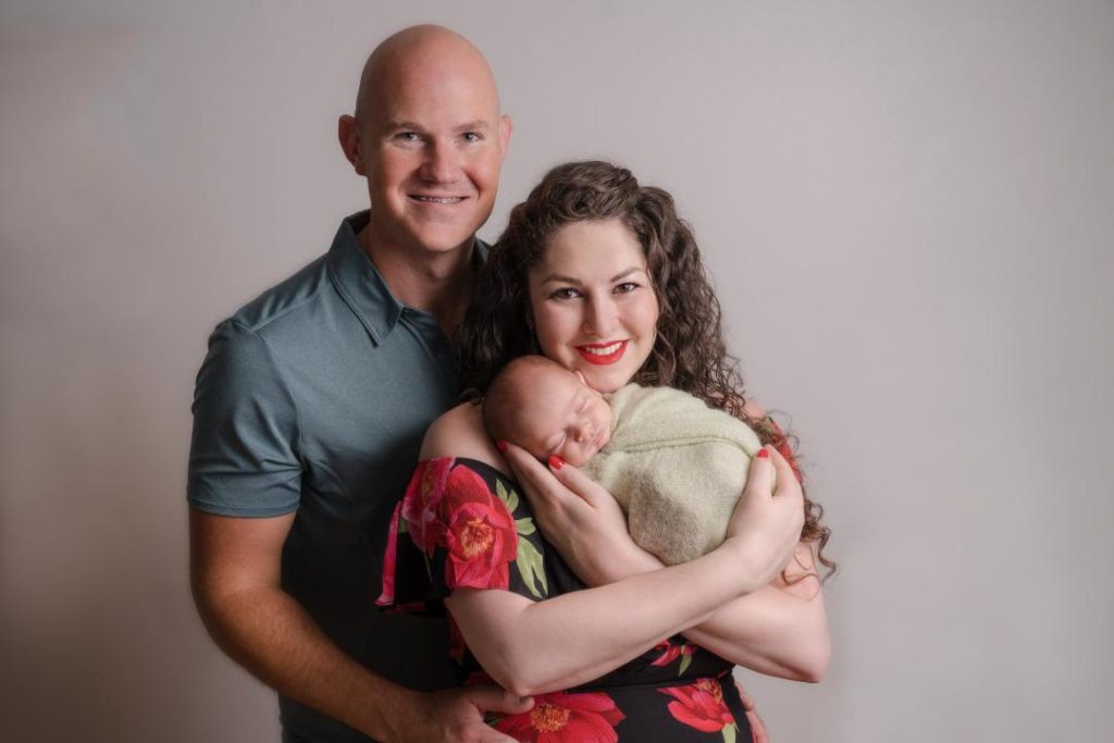 Colorado parents with newborn baby