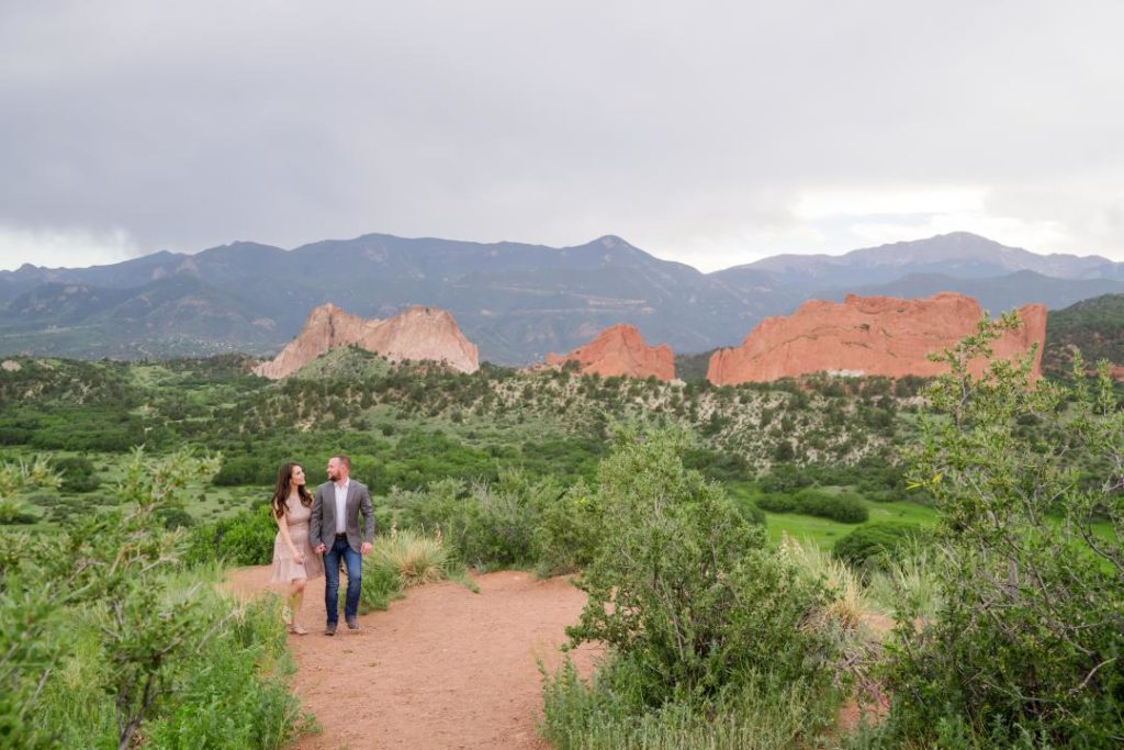 engagement photos at Mesa Overlook Colorado Springs