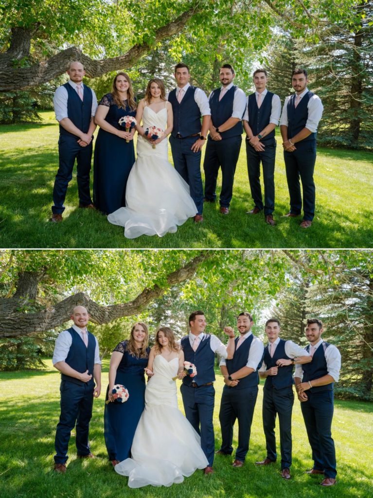 Groomsmen at May wedding in Elizabeth Colorado