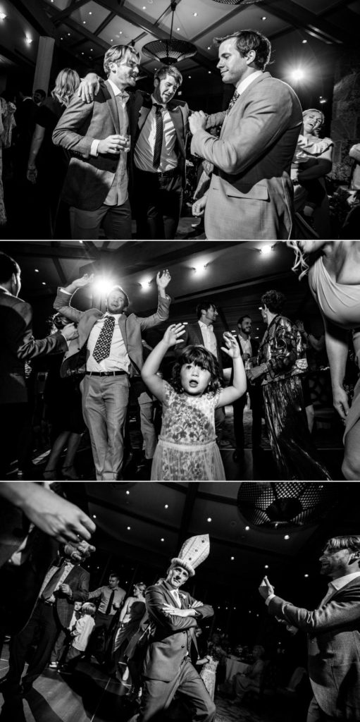 amazing dance party at wedding reception