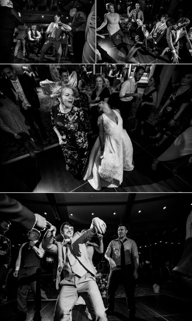 amazing dance party at wedding reception