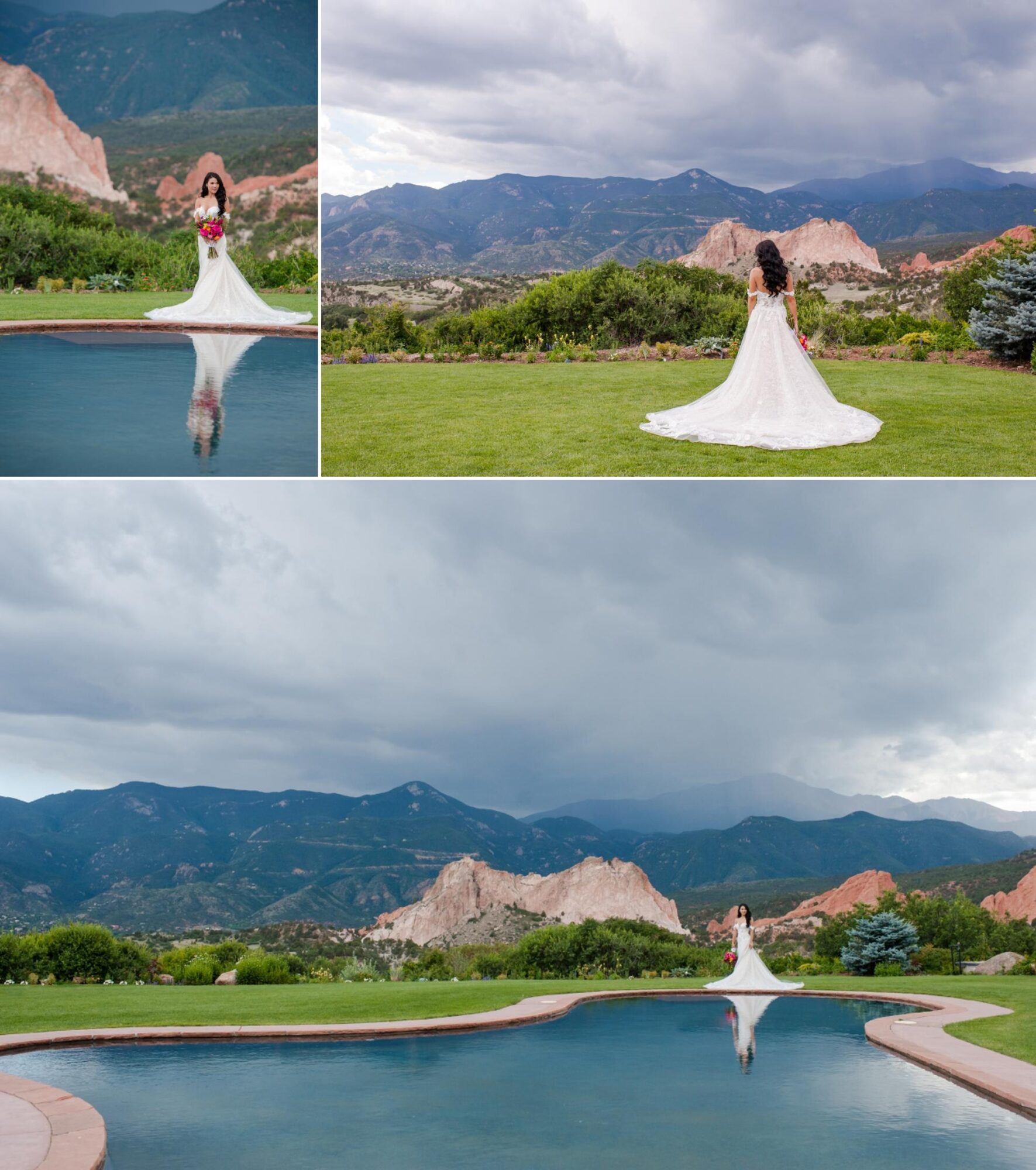 Colorado Springs Summer Garden of the Gods Resort wedding